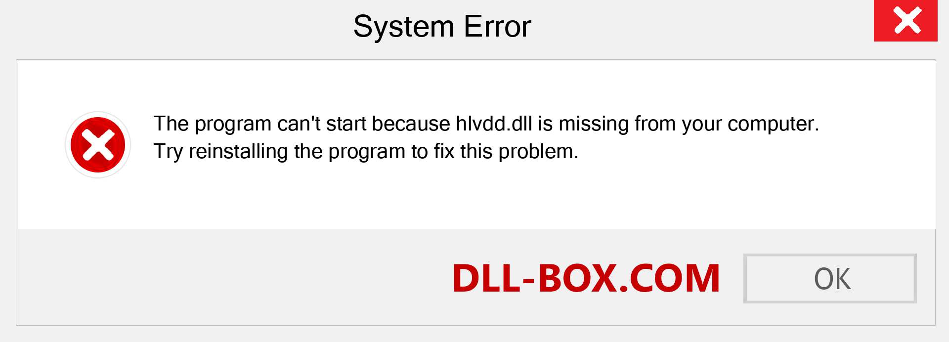  hlvdd.dll file is missing?. Download for Windows 7, 8, 10 - Fix  hlvdd dll Missing Error on Windows, photos, images